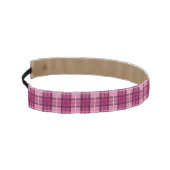 ピクセルPlaid_Magenta-Black アスレチックヘッドバンド (左)