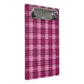 ピクセルPlaid_Magenta-Black ミニクリップボード (アングル)