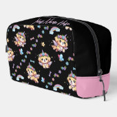 ピクセルThe Puppicorn Dogお洒落 Toiletryバッグ ドップキット (右コーナー)