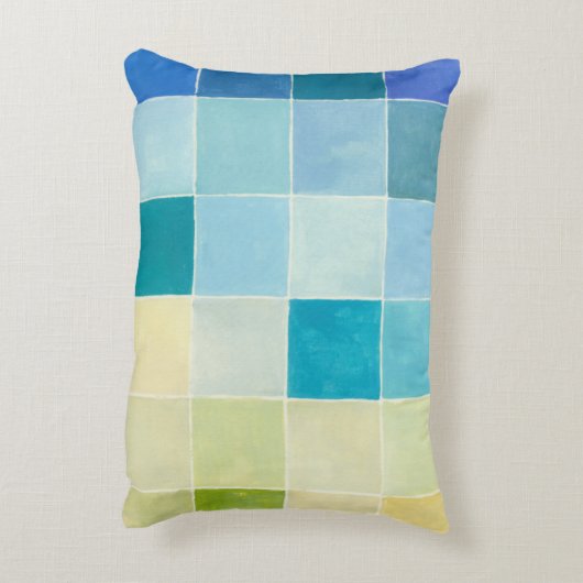 ピクセ数々のル正方形の風景 アクセントクッション (裏面(縦))