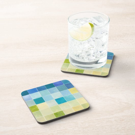 ピクセ数々のル正方形の風景 コースター (右側)