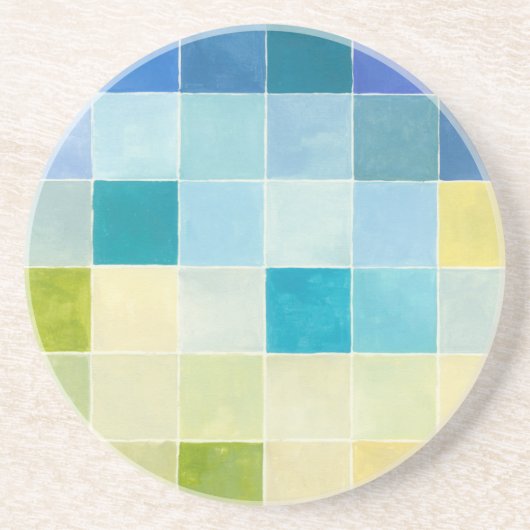 ピクセ数々のル正方形の風景 コースター (正面)