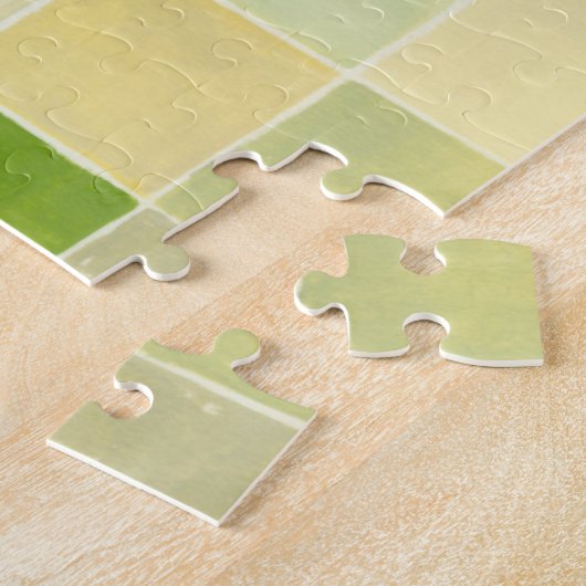 ピクセ数々のル正方形の風景 ジグソーパズル (側面)