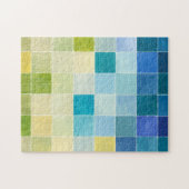 ピクセ数々のル正方形の風景 ジグソーパズル (横)