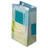 ピクセ数々のル正方形の風景 スモールペーパーバッグ (裏面アングル)