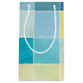 ピクセ数々のル正方形の風景 スモールペーパーバッグ (正面)