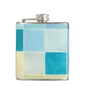 ピクセ数々のル正方形の風景 フラスク (正面)