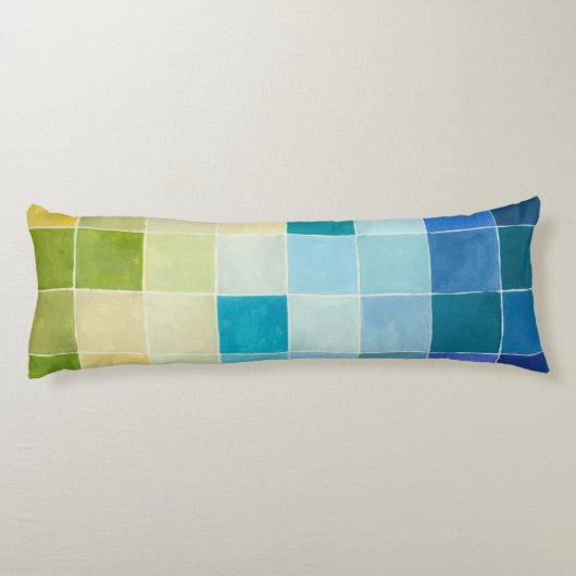 ピクセ数々のル正方形の風景 ボディピロー (裏面)