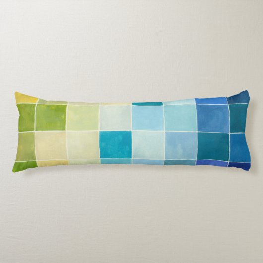 ピクセ数々のル正方形の風景 ボディピロー (正面)