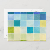 ピクセ数々のル正方形の風景 ポストカード (正面/裏面)