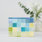 ピクセ数々のル正方形の風景 ポストカード (スタンド正面)