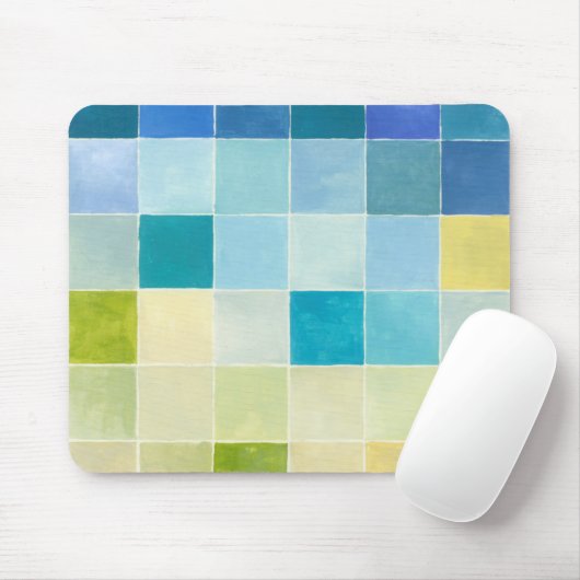 ピクセ数々のル正方形の風景 マウスパッド (マウス)