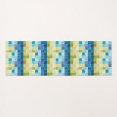ピクセ数々のル正方形の風景 ヨガマット (裏面(横))