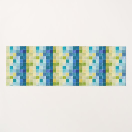 ピクセ数々のル正方形の風景 ヨガマット (正面(横))