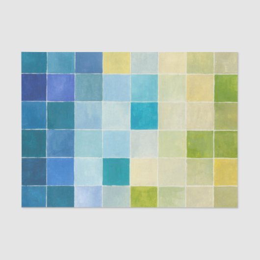 ピクセ数々のル正方形の風景 薄葉紙 (正面)