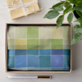 ピクセ数々のル正方形の風景 薄葉紙 (ギフト)