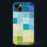 ピクセ数々のル正方形の風景 iPhone 13ケース<br><div class="desc">Megan Meagherは、デジタルピクシレーションと呼ばれるスタイルを利用してこの作品を制作した。アーティストはコンピュータープログラムを使って作品をデザインし描き、世界の設定を印象派に実在表現している。抽象芸術もしが大好き実験芸術このプリントはあなたのためだ!</div>