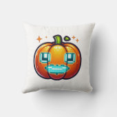 ピクセ白熱［赤熱］光を放つルパンプキン装飾用クッションレトロゲーマー クッション (裏面)