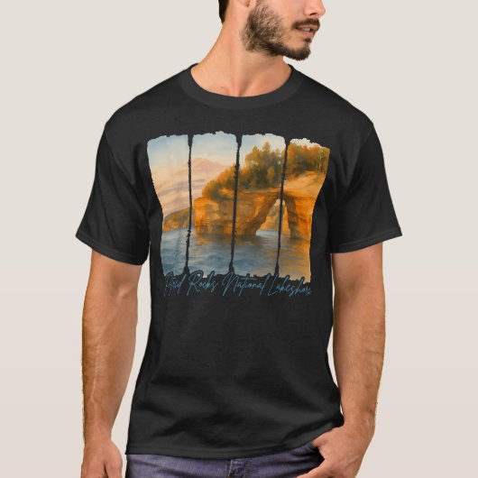 ピクチャードロックス国立湖岸公園の旅 Tシャツ (正面)
