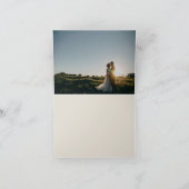 ピクチャー付きのラスティックボタニカル秋の花の水平デザイン サンキューカード (内部)