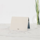 ピクチャー付き ラスティック ボタニカル 秋 フラワー 横型 サンキューカード (裏面)