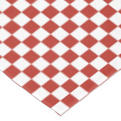 ピクチ赤と白ックチェッカーボード テーブルクロス (アングル)