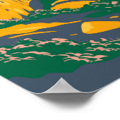 ピクトグラフケーブ州パークモンタナヴィンテージ ポスター (角)