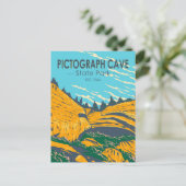 ピクトグラフケーブ州パークモンタナヴィンテージ ポストカード (スタンド正面)