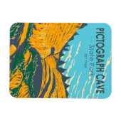 ピクトグラフケーブ州パークモンタナヴィンテージ マグネット (横)