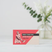 ピクトグラムテニスプレーヤー、テニスプレーヤー/コーチ 名刺 (スタンド正面)