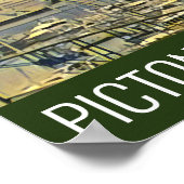 ピクトンニュージーランドマールボローサウンドトラベルプリント ポスター (角)