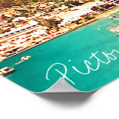 ピクトンハーバーニュージーランド旅行 ポスター (角)