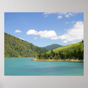 ピクトン、ニュージーランド。北の間のゲートウェイ ポスター