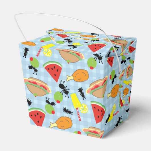 ピクニおもしろいック食品パターン フェイバーボックス (裏面サイド)