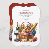 ピクニエレガントックパーティー誕生日退職ANYイベント 招待状 (正面/裏面)