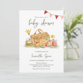 ピクニク男女兼用ベイビーシャワー 招待状 (スタンド正面)