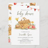 ピクニク男女兼用ベイビーシャワー 招待状 (正面/裏面)