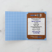 ピクニックおもしろいクックアウトケチャップマスタードパーティープン 招待状 (内部)