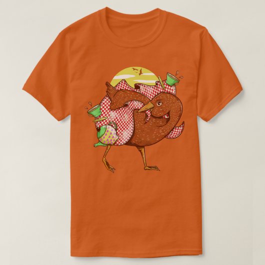ピクニックでウェカ Tシャツ (デザイン正面)