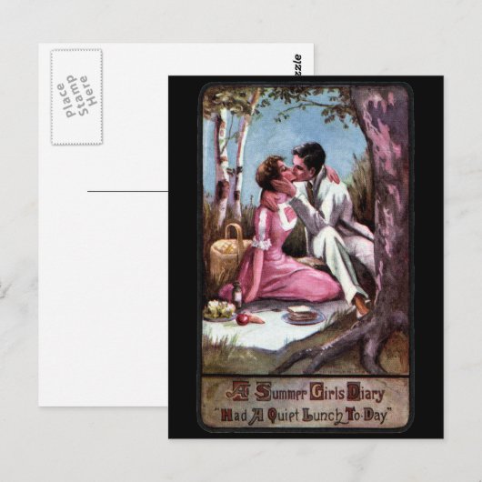 ピクニックとキス ポストカード (正面/裏面)