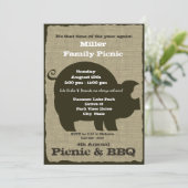 ピクニックとバーベキューブラウンホッグ 招待状 (スタンド正面)