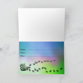 ピクニックに誘われるアリ 招待状 (内部)