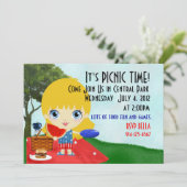 ピクニックのお誘い 招待状 (スタンド正面)