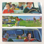 ピクニックの前、の間に及びの後で ガラスコースター (正面)