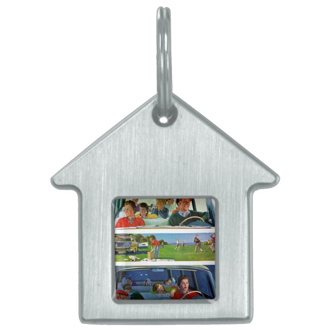 ピクニックの前、の間に及びの後で ペットネームタグ (正面)