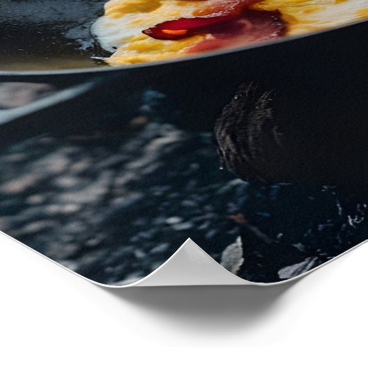 ピクニックの完璧:ベーコンと卵フライ ポスター (角)