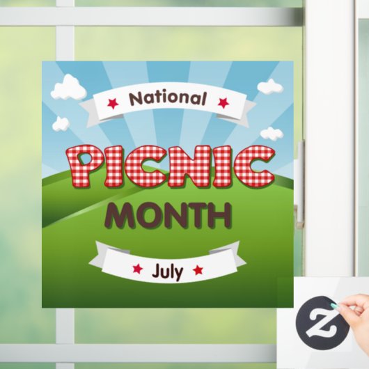 ピクニックの月は7月！ウィンドウの固定 ウィンドウサイン (ホーム)