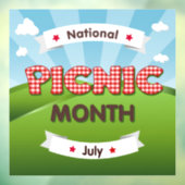 ピクニックの月は7月！ウィンドウの固定 ウィンドウサイン (シート3)