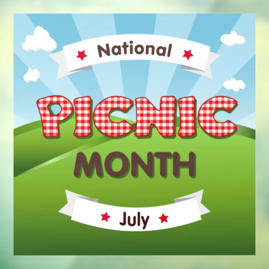 ピクニックの月は7月！ウィンドウの固定 ウィンドウサイン (シート3)