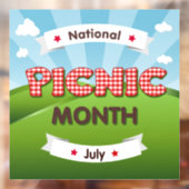 ピクニックの月は7月！ウィンドウの固定 ウィンドウサイン (シート2)